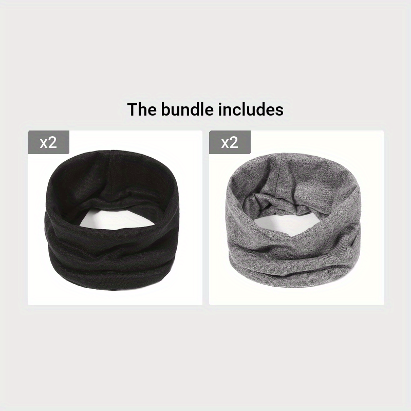Knitted Scarves for Men and Women Warm Autumn Winter Pullover Neck Sleeves