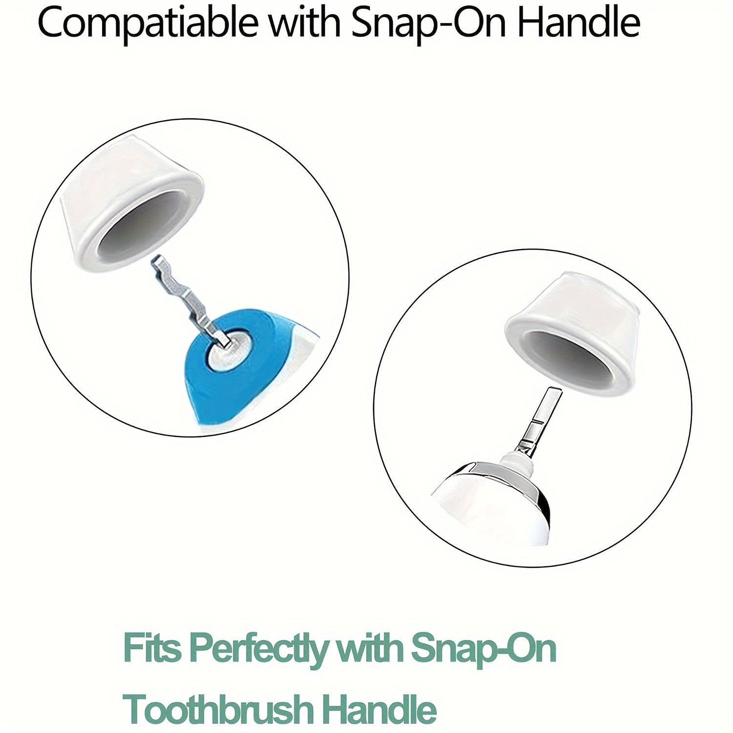 4 ta to'plam Elektr tozalash cho'tkasi boshlari Sonicare ultrasonik almashtirish cho'tka boshlariga mos keladi