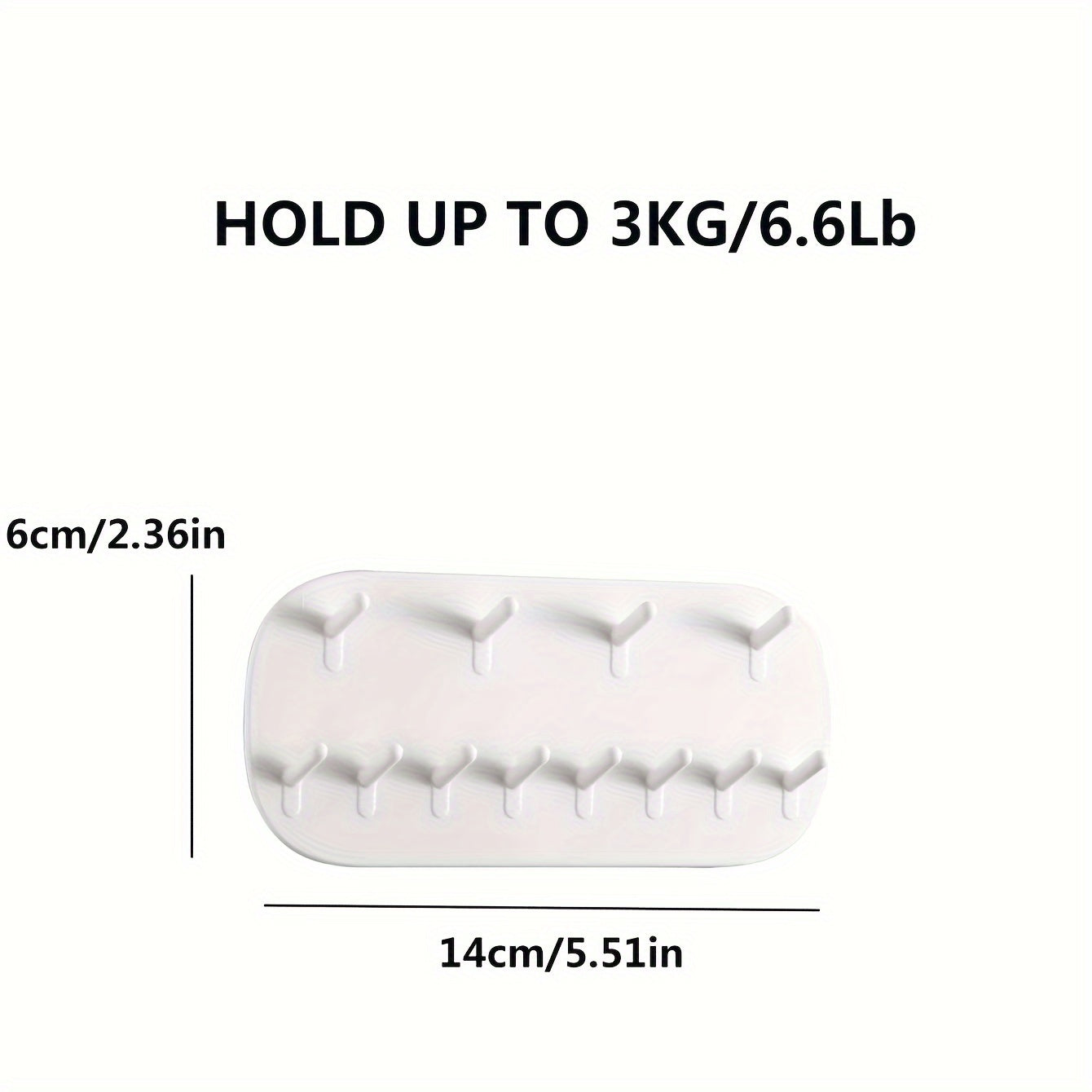 Organizador de joyas de pared blanco de plástico para decoración del hogar y regalo