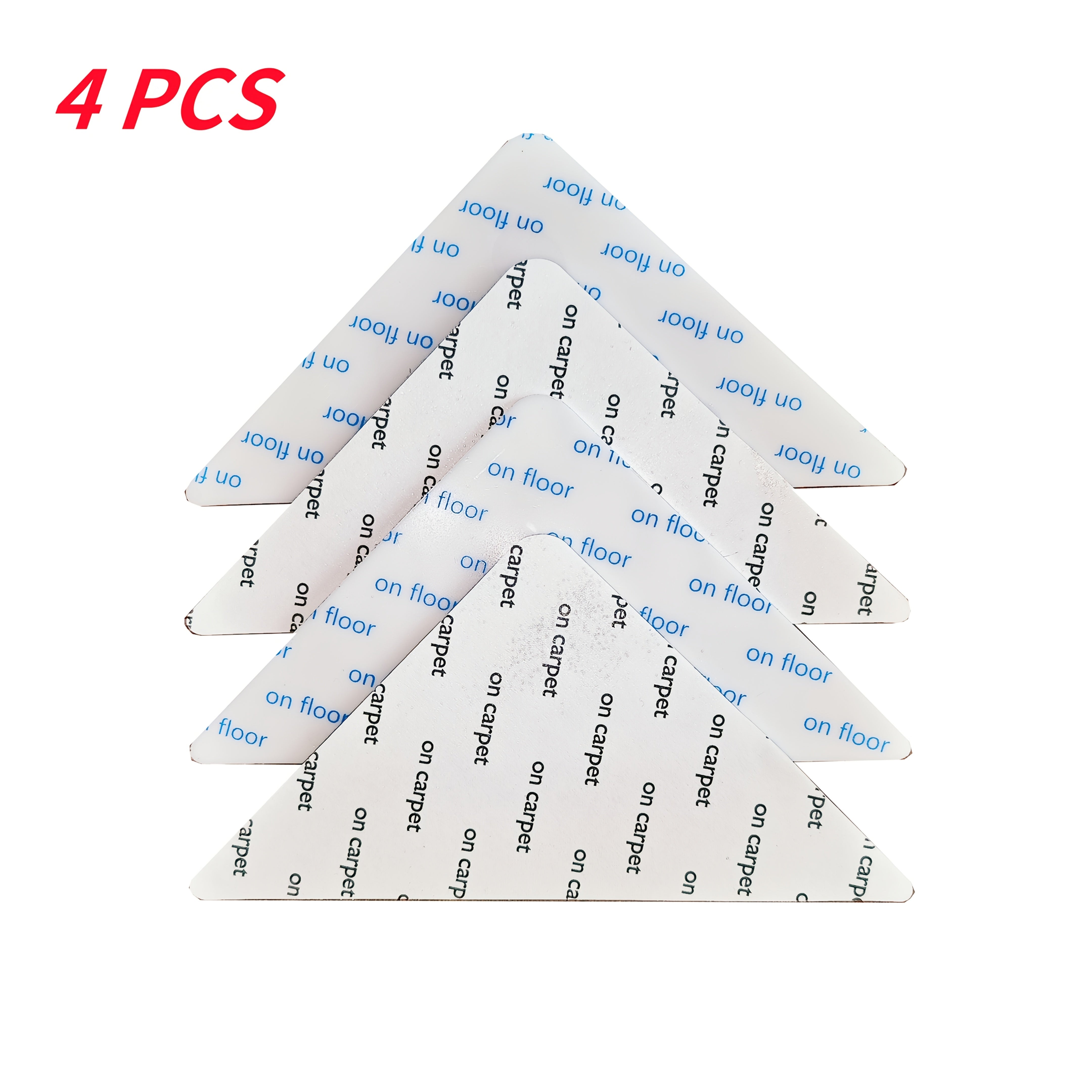 Carpet Grippers for Hardwood Floors and Tiles, Non-Slip Reusable Double-Sided Tape, 4/8/12 Pack