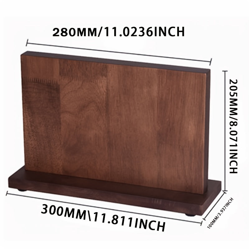 Solid Rubber Wood Magnetic Knife Strip for Kitchen and Workshop Organization