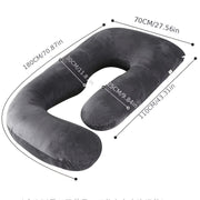 Pregnancy Pillow J-Shaped Support Cushion for Comfortable Sleep and Gift