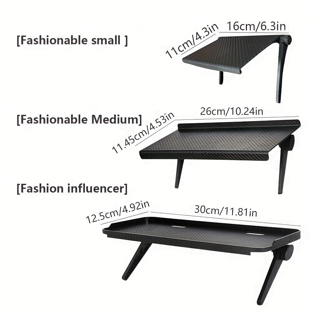 Multimedia Storage Rack with Adjustable Shelves for TV, Monitor, Router