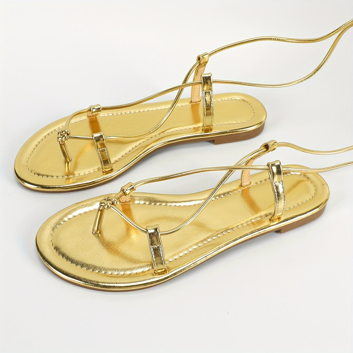 Women's Flat Sandals Thin Straps Comfortable Versatile Fairy Style