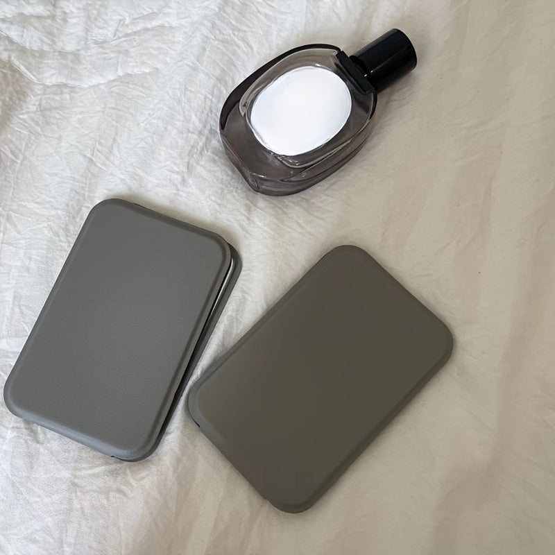 Портативное ручное зеркало для женщин, компактное складное зеркало для макияжа, стильный дорожный аксессуар