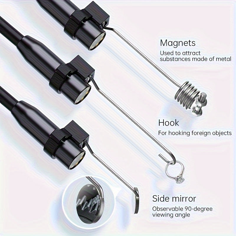 HD 4.3 Inch Industrial Endoscope with 8mm Lens and Extendable Cable 1/5/10m