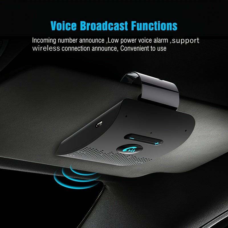 Wireless Car Kit Hands-Free Speakerphone MP3 Player Rechargeable Bluetooth