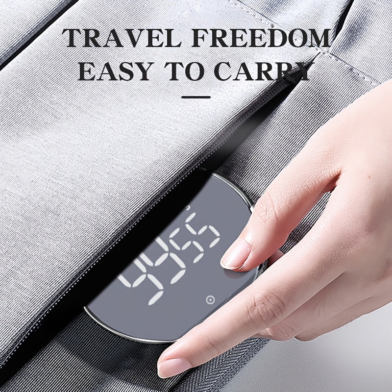 1 dona Magnitli Raqamli Oshxona Taymeri, Katta LED Ko'rsatuvchi bilan, Ovoz Darajasini Sozlash mumkin, PUTON Stol Funktsiyasi. Pishirish, Pishirish, Sinf, Sport va O'rganish uchun Ideal. Yoqimli dizayn, batareya yo'q