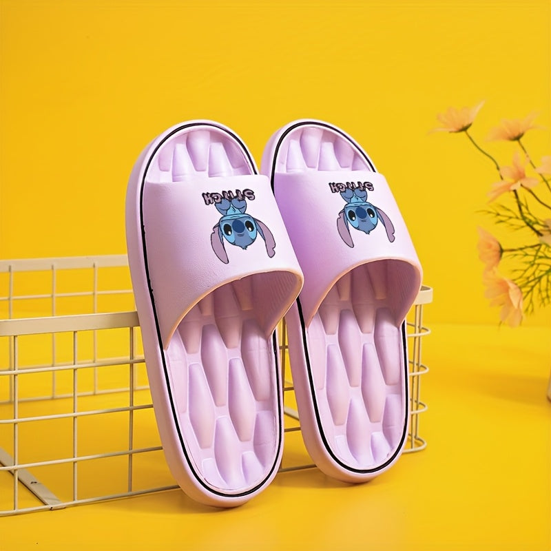 Ayollar uchun yopiladigan ichki choyshablar - yostiqlangan tag, multfilm tikilgan yuz, oq va binafsha