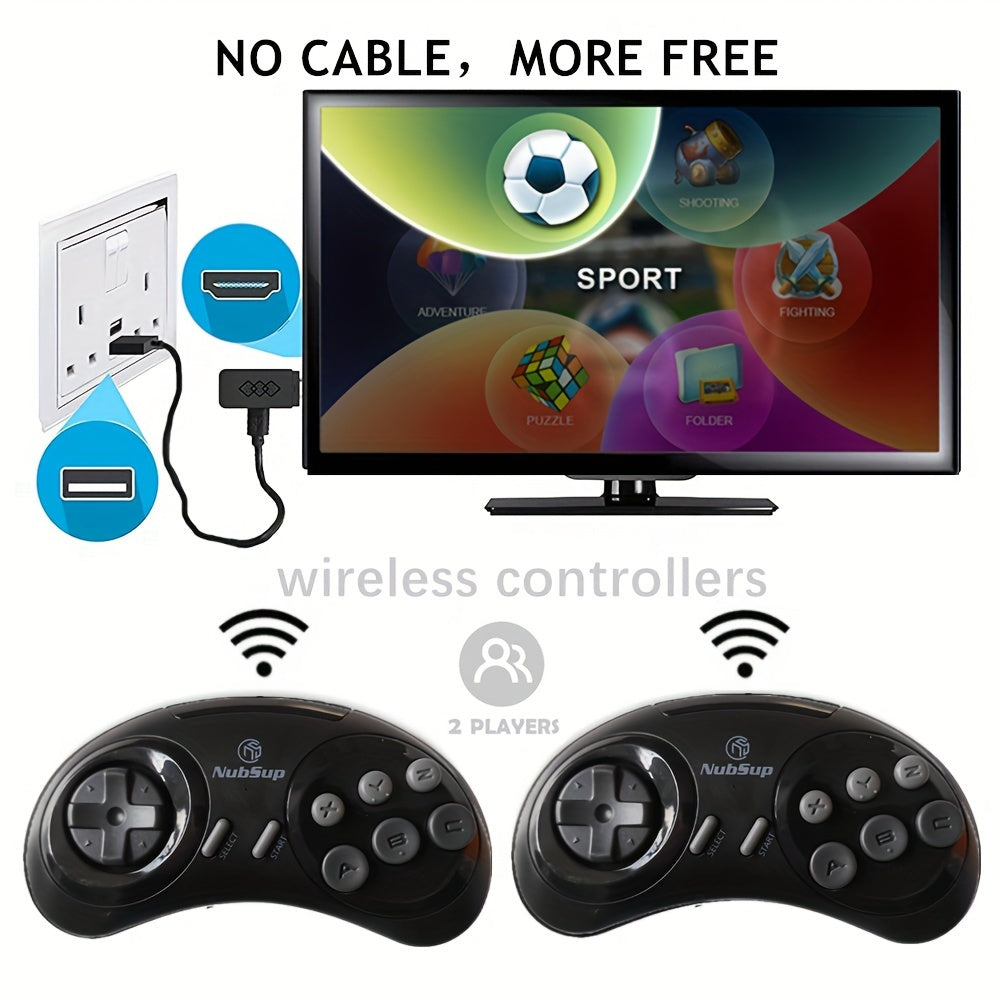 Wireless Game Controller for TV, USB Plug and Play, ABS Material, No Battery