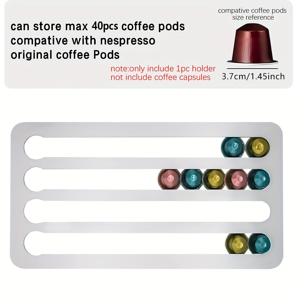 Rotating Coffee Capsule Holder Rack with 24/40 Shelves for Nespresso Pods