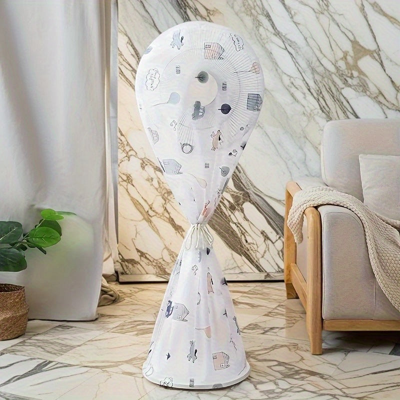 Universal Fit Floor Fan Dust Cover Durable Storage Bag with Elastic Cord