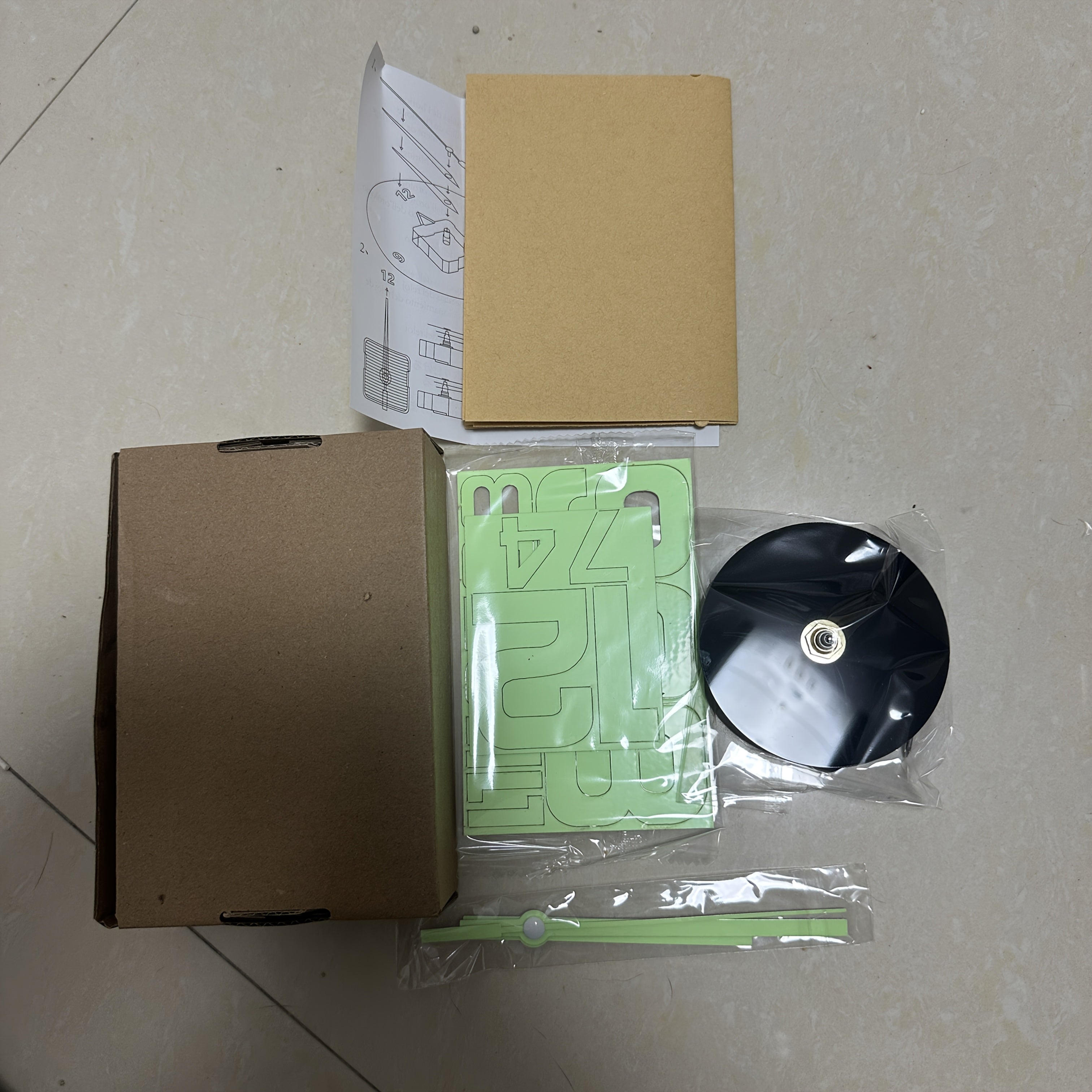 Nordic Style DIY Silent Wall Clock Acrylic Modern Living Room Bedroom Decor