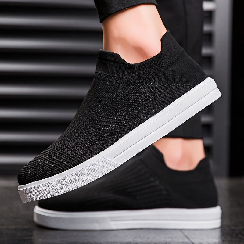 Zapatos slip-on para hombre de tallas grandes, casuales, de tela transpirable, suela de EVA, para todas las estaciones