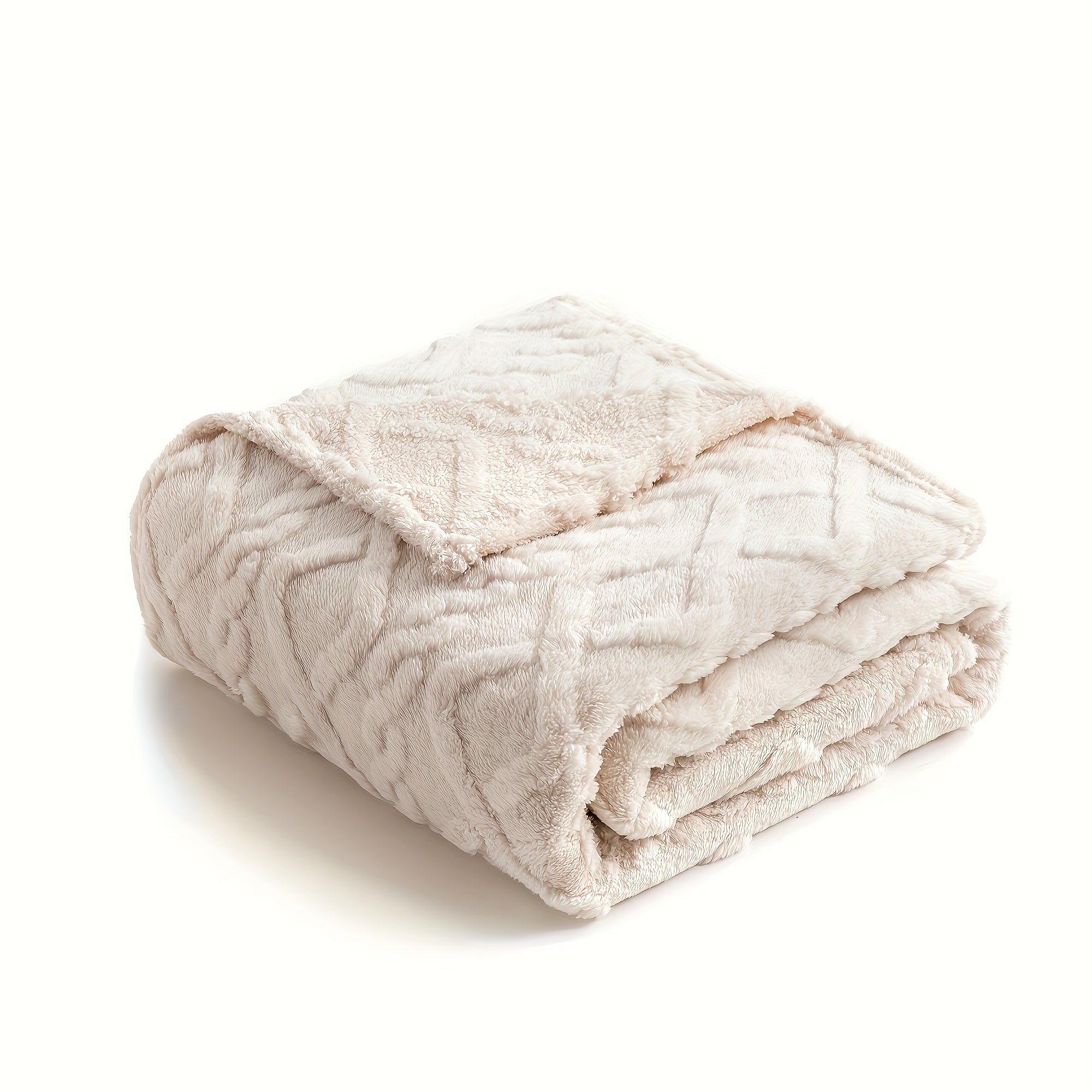 Reversible Jacquard Velvet Blanket for All Seasons Green