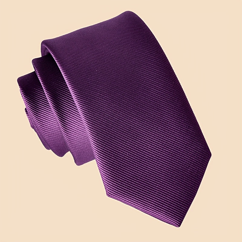 Erkaklar uchun oddiy rangli galstuk, ish kiyimlari va maktab formasi uchun