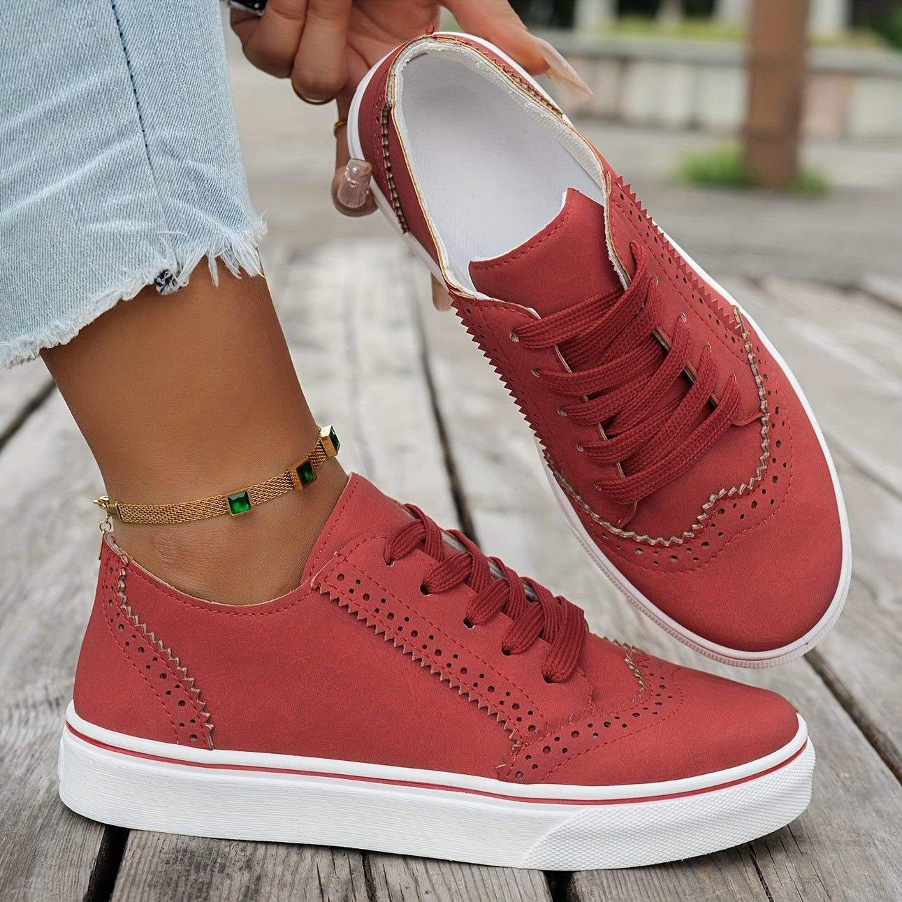 Women's Breathable Mesh Knit Sneakers White Black Red Lightweight Walking Shoes