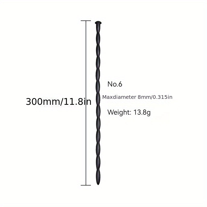 Erkaklar uchun Silikon Bead Ot Ko'zli Qalam Stimulyatsiya Qiluvchi Tashvishlantiruvchi Sex O'yinchoqi