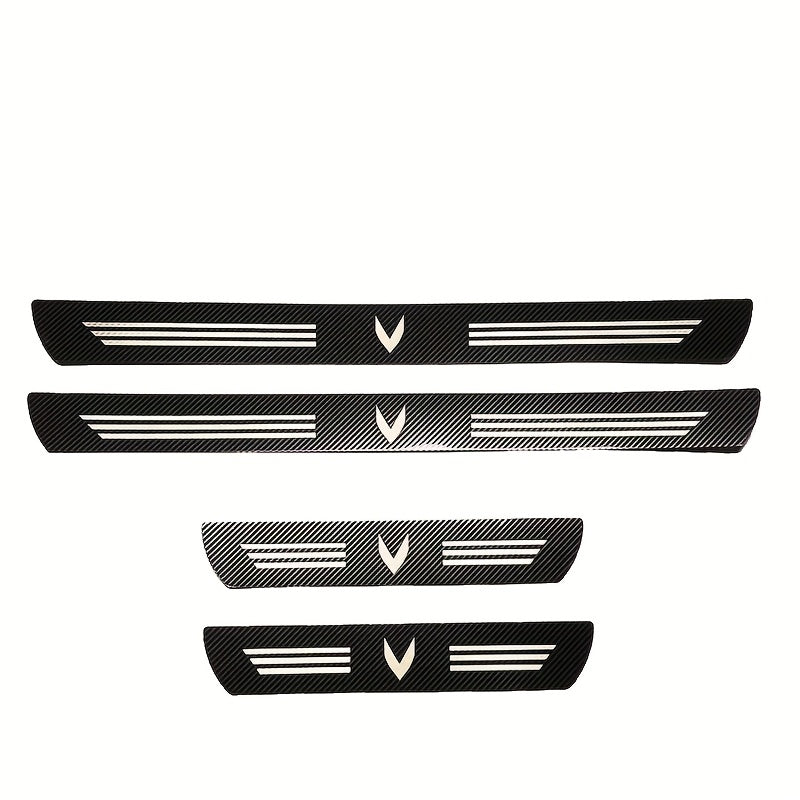 Car Interior Stainless Steel Threshold Trim, Anti-Scratch, Durable Footrest