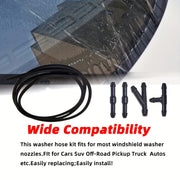 Kit de manguera de lavado de parabrisas 2M Conectores universales para bomba de agua