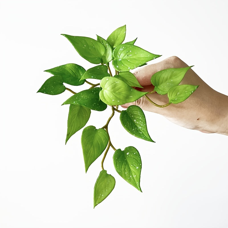 Artificial Green Plant with Copper Coin Grass and Ivy for Home or Shop Decor