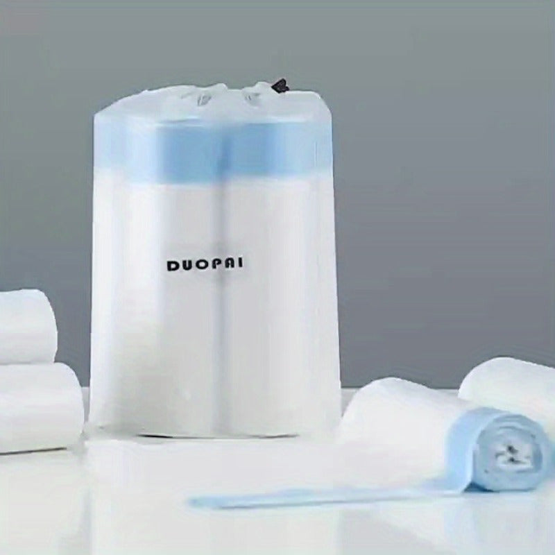 Набор из 75 сверхтолстых одноразовых пластиковых мусорных пакетов с завязками, идеально подходящих для спальни, гостиной, ванной и офисного использования.