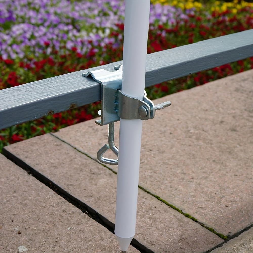 Stainless Steel Outdoor Umbrella Holder Clip for Patio Railings