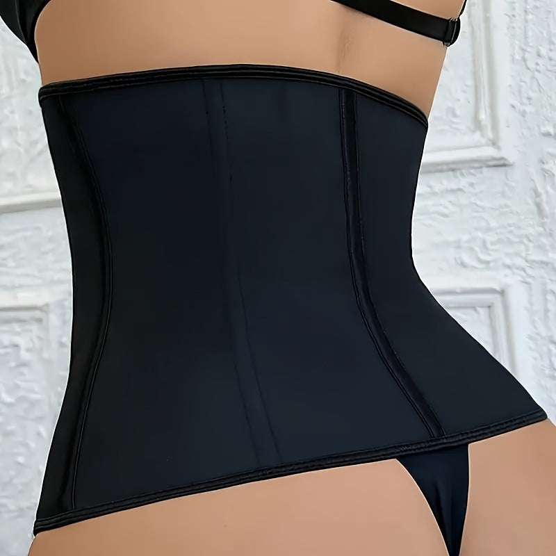 Breathable Zipper Waist Trainer for Women Tummy Control Cincher Polyester Medium Compression