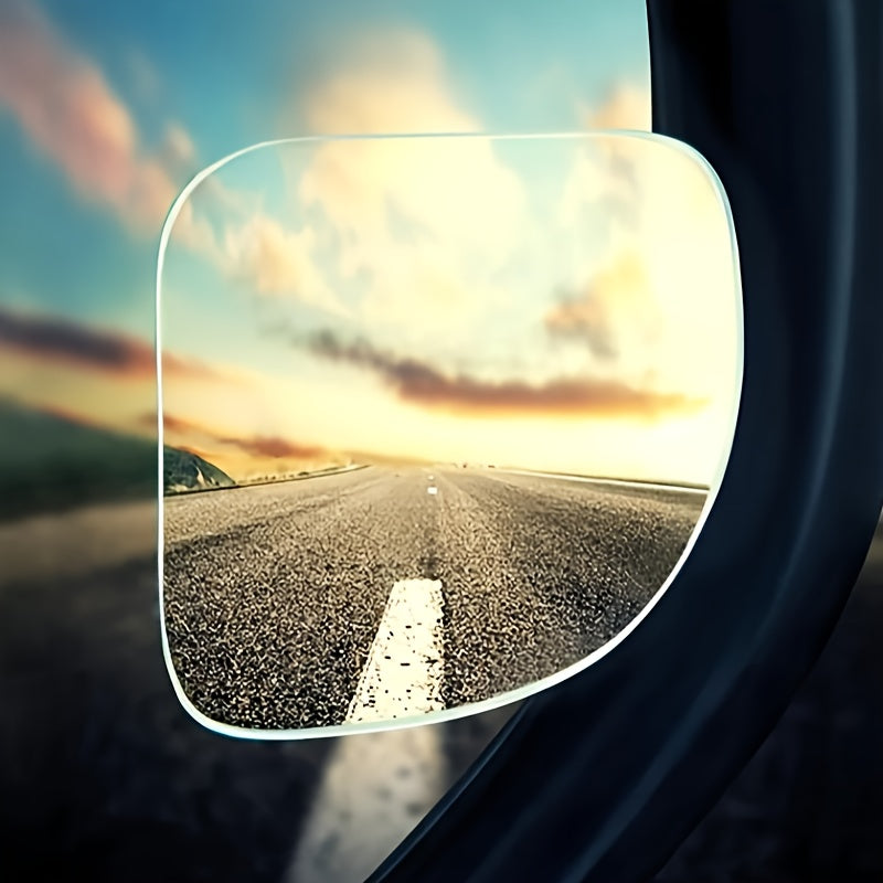Universal Frameless Wide Angle Blind Spot Mirror for Cars - Adjustable Auxiliary Rearview