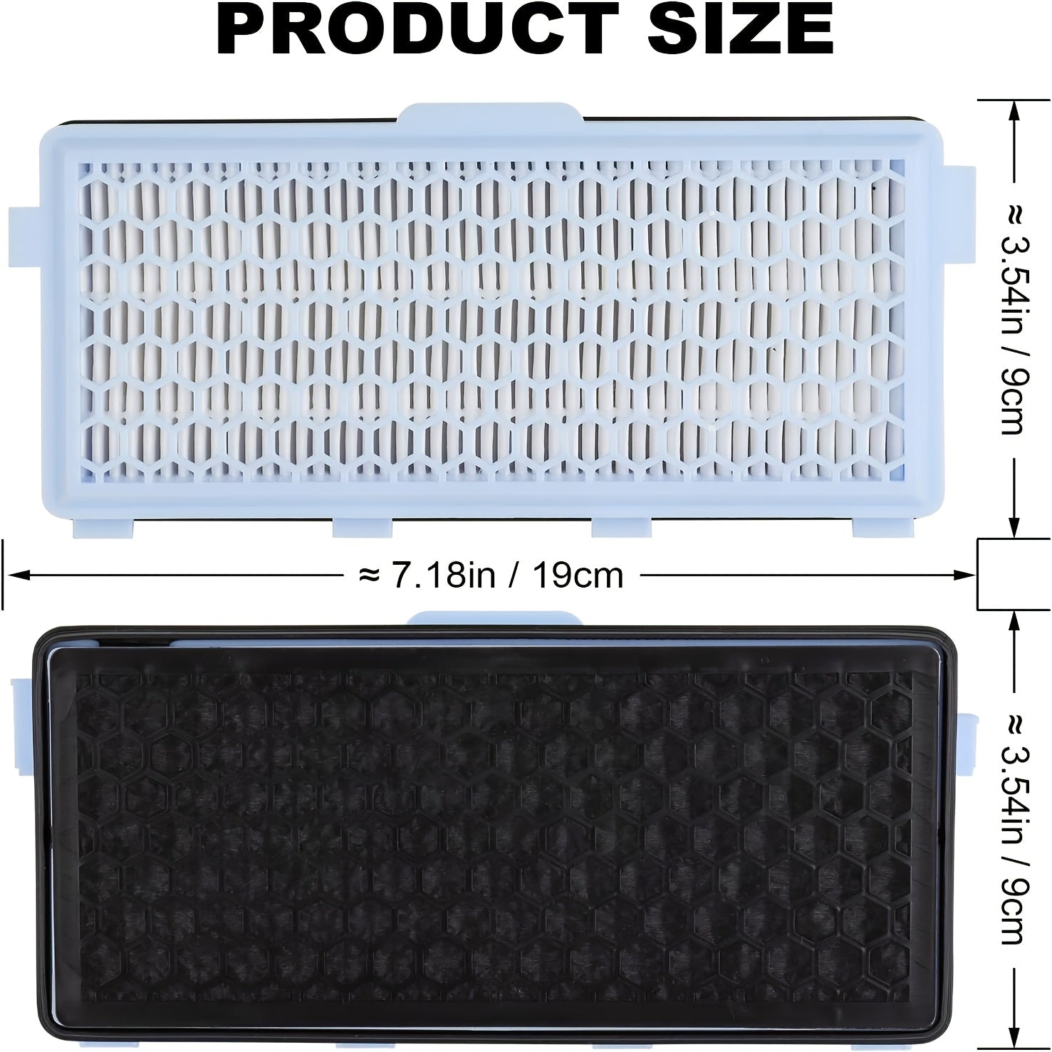 2 Pack HEPA Filters Compatible with Miele Vacuum Cleaners SF-HA 50 Replacement Filter