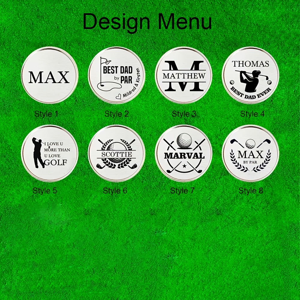 Индивидуальный кожаный держатель для гольф-мячей с зажимом, с гравировкой, органайзер для тиков, для гольфистов