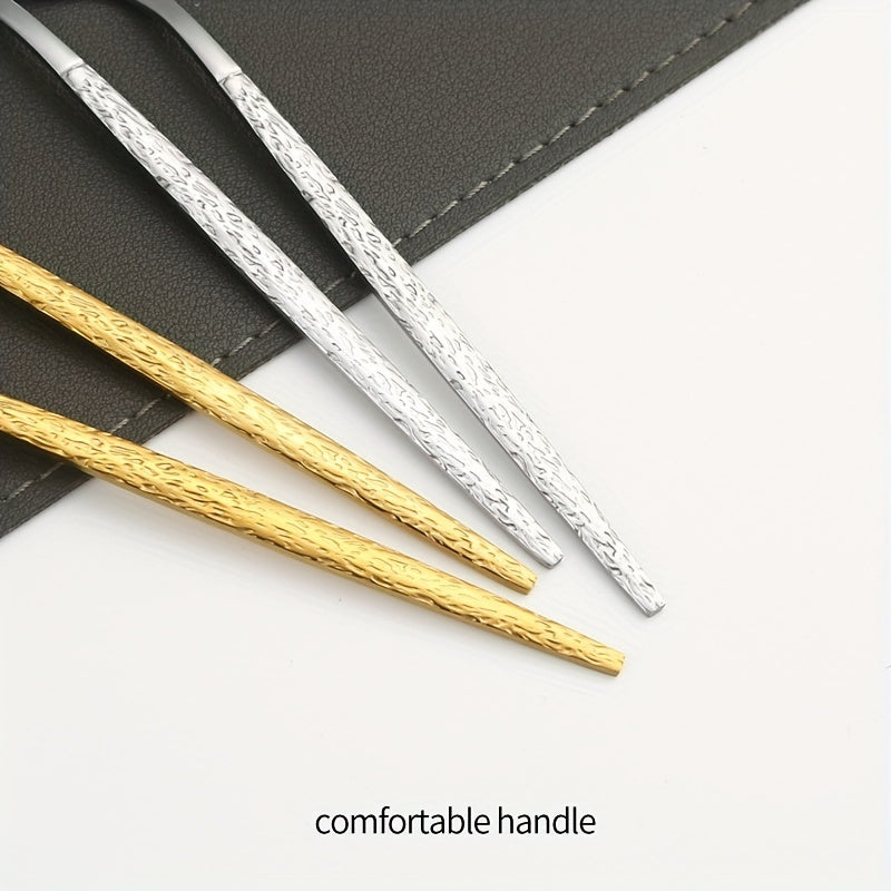 Set of 2 4 or 8 Silver Gold Coffee Spoons Stainless Steel Small Stirring Utensils