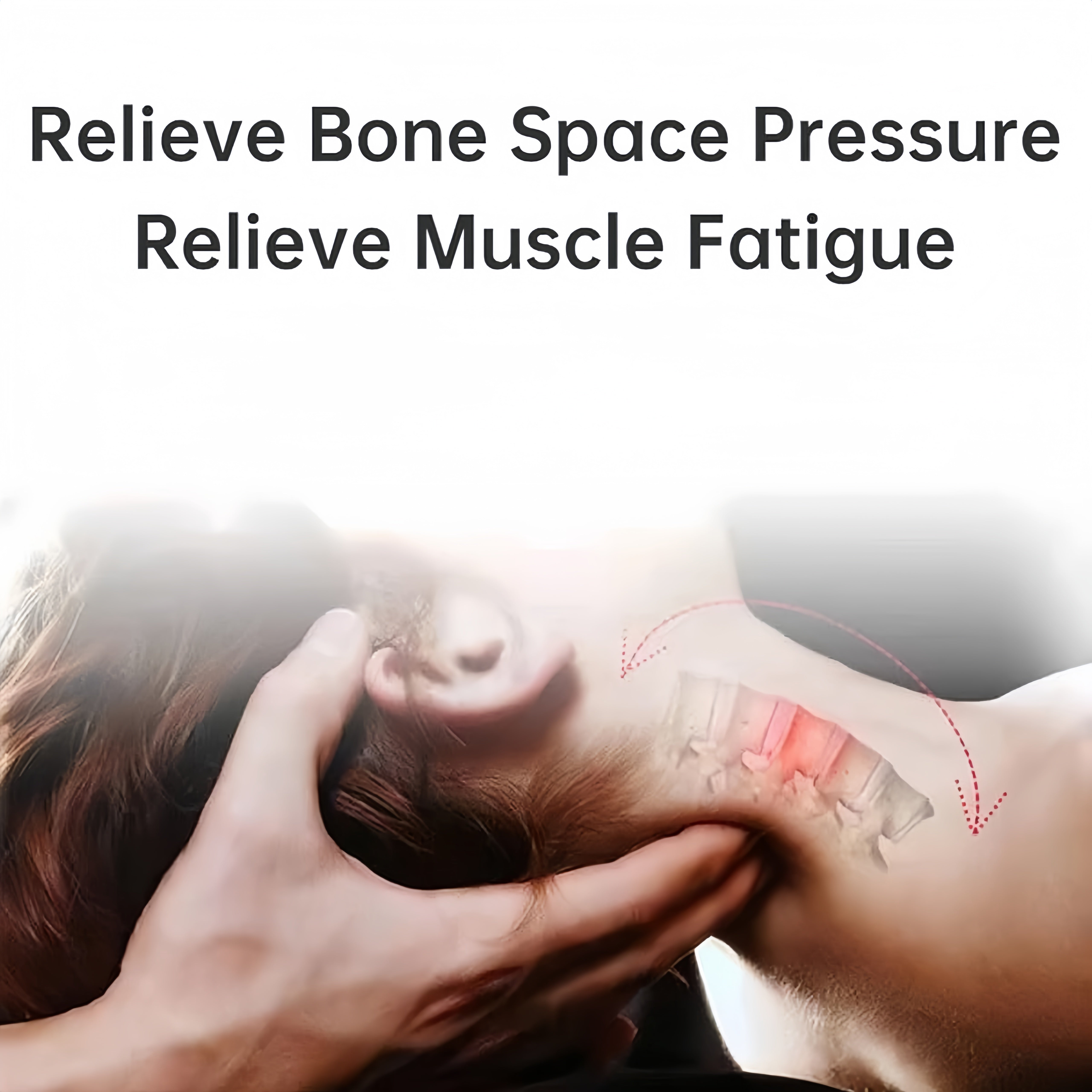 Подушка для массажа шеи с кривой C и шишками для шеи для облегчения боли и поддержки осанки