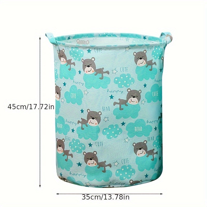 Durable Textile Storage Basket with Fish and Leaf Pattern for RV Organization