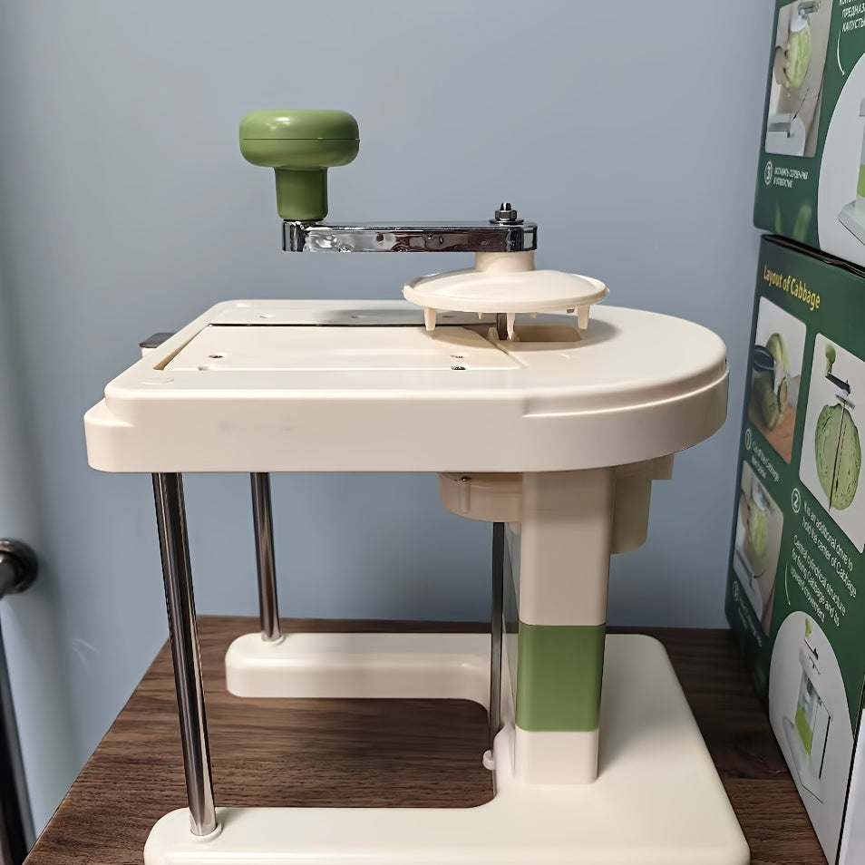 Multi-Functional Manual Vegetable and Fruit Slicer with Adjustable Thickness and Non-Slip Handle