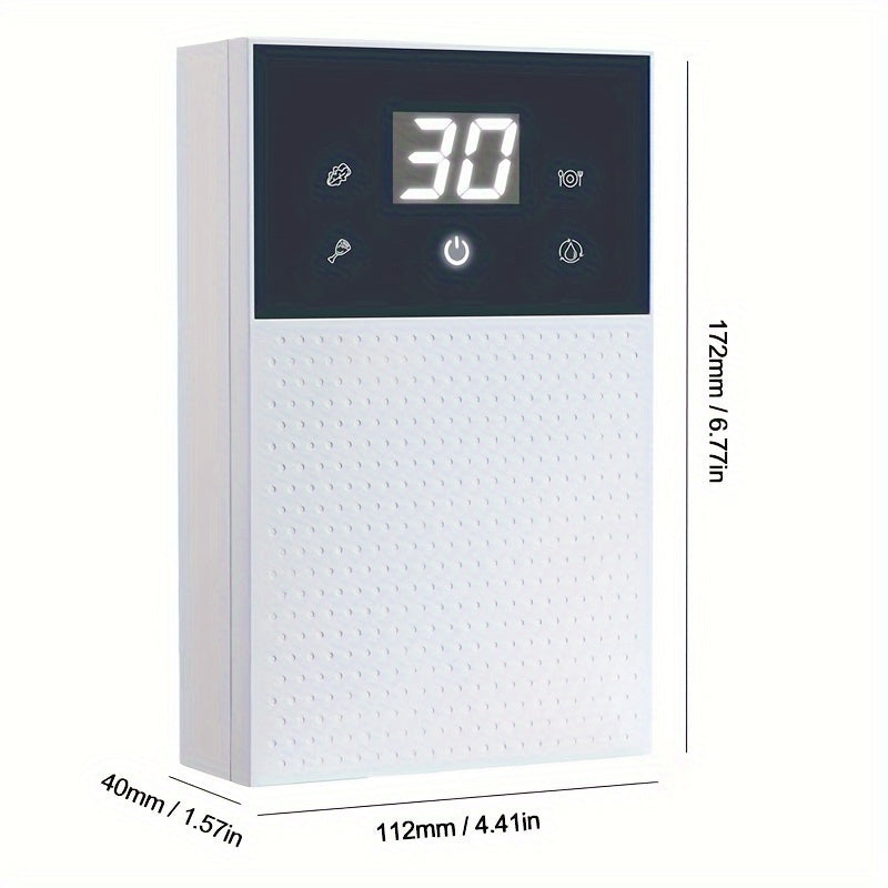 Compact portable fruit vegetable washer purifies preserves removes pesticides wall-mountable