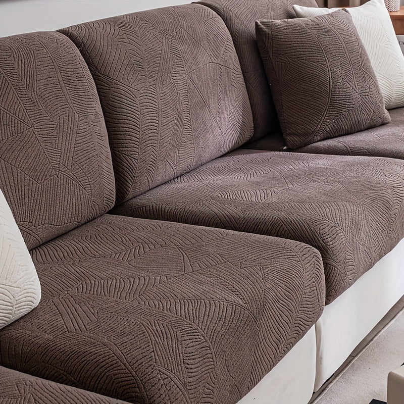 Универсальный комплект чехлов для подушек дивана для одно-, двух-, трех- и четырехместных диванов. Классический стиль, машинная стирка, защита ткани, мягкий материал, без украшений и принтов, вес ткани 250-300 г.