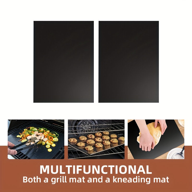 Teflon BBQ mat to'plami (1/5/10 dona) yuqori haroratga chidamli, yopishmaydigan, qayta ishlatiladigan, tozalash oson. Uy, restoran, lager uchun mos. Elektr, gaz, tost pechlari bilan ishlaydi.