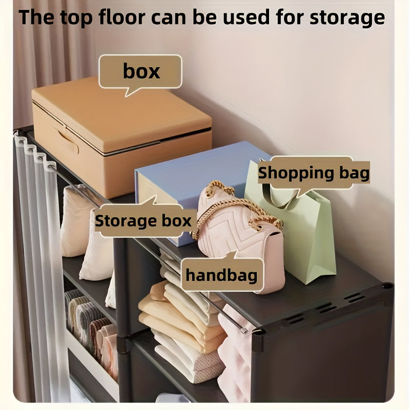 Metall saqlash javoni suv o'tkazmaydigan qoplama bilan, zamonaviy dizayn, oson yig'ish, changga chidamli, uy, ofis, sinf uchun