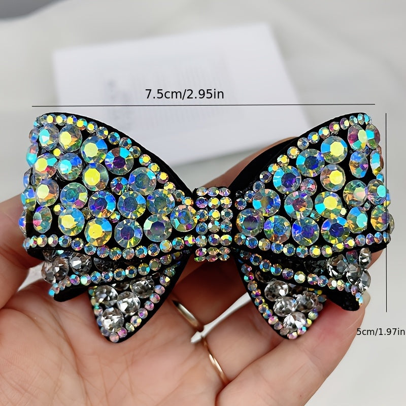 Women's Rhinestone Butterfly Bow Shoe Accessory Handmade Glass Crystal Decoration