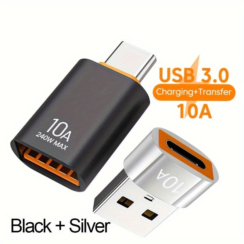 Juego de 2 adaptadores OTG USB 3.0 a Type C para smartphones, laptops y dispositivos