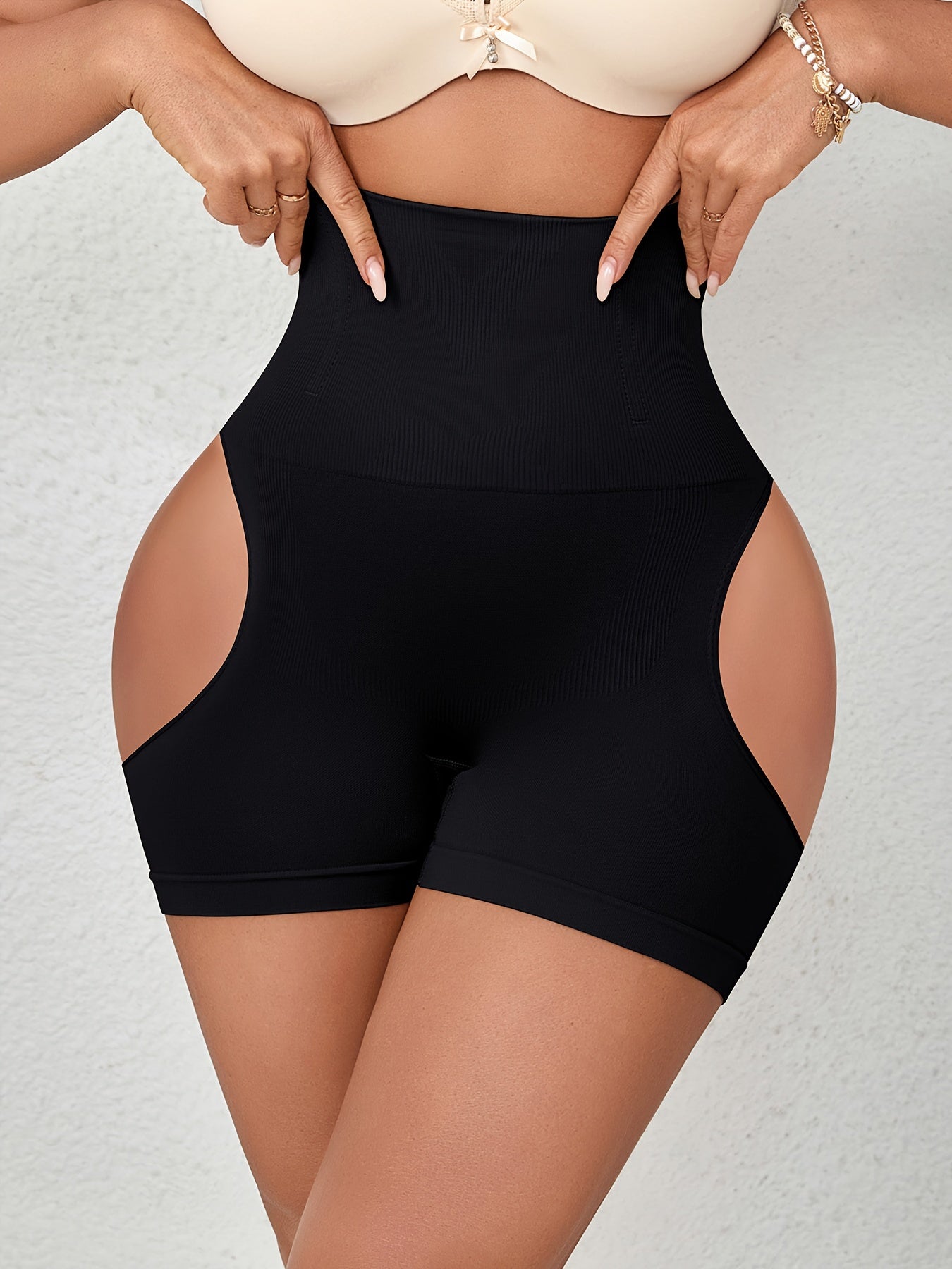 High-Waisted Tummy Control Panties for Women with Buttocks Lifting Body Shaping Shorts