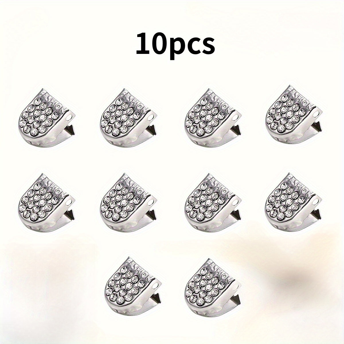 10Pcs Metal Shoe Lace Clips No-Tie Fasteners for Sports Shoes