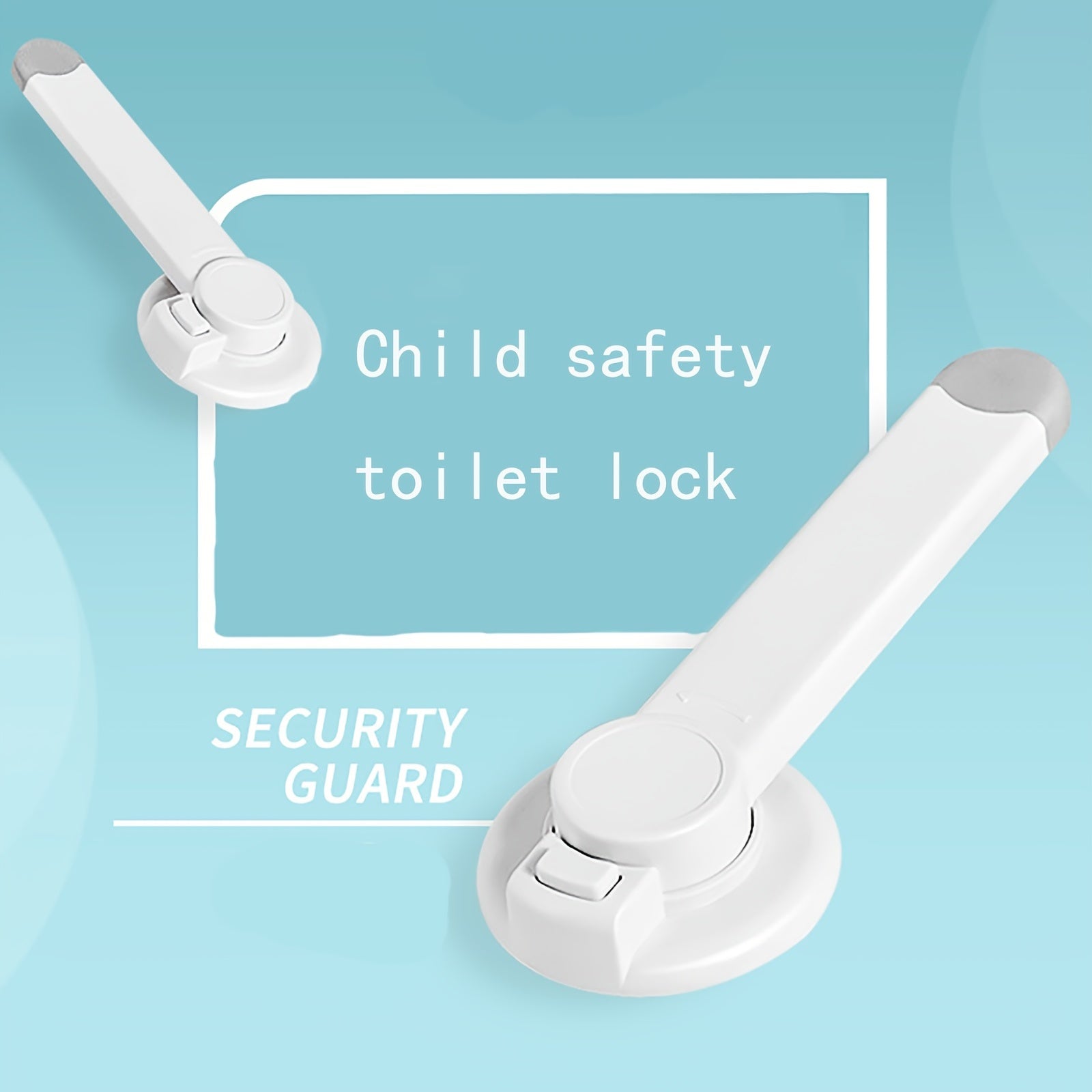Bathroom Door Lock for Babies Pets and Children Toilet Lid Safety Lock