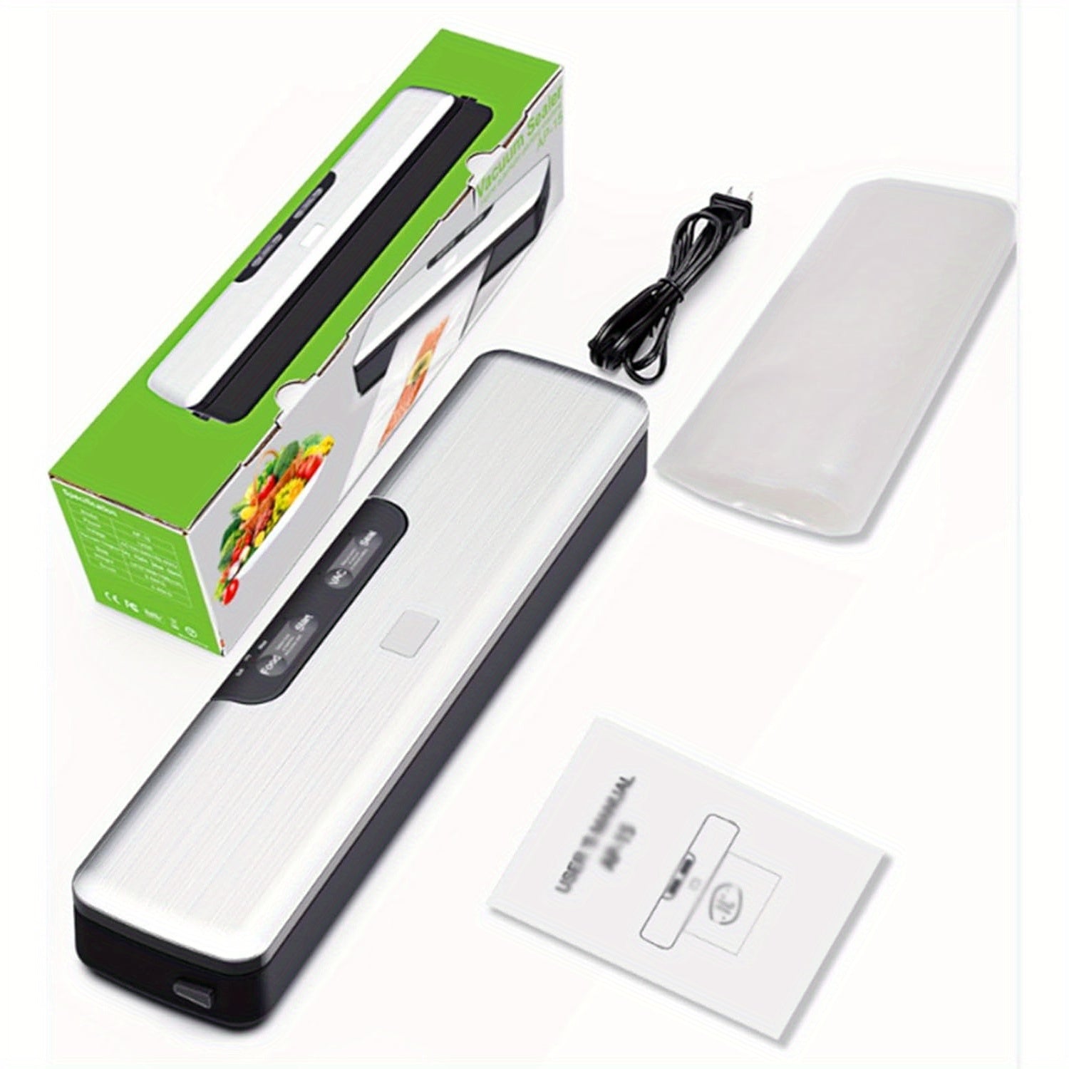 Automatic Vacuum Sealer 125W with 5 Bags Multifunctional Food Preservation