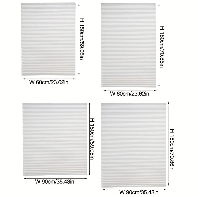 Semi-Shading Door Curtain with Pleated Design for Kitchen Bathroom Living Room Blackout Privacy