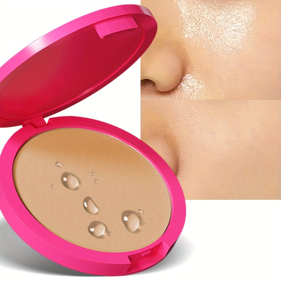 Pressed Powder Foundation Waterproof Matte Full Coverage for Light to Medium Skin