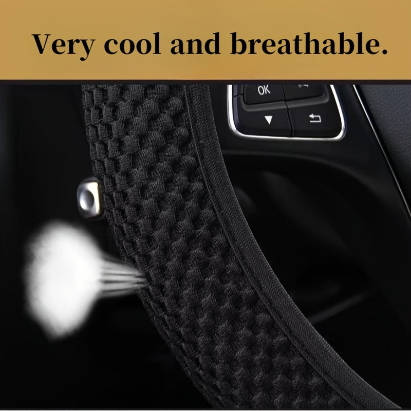 Microfiber Steering Wheel Cover All Seasons Anti-Slip Odorless
