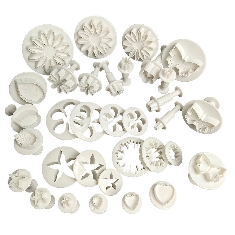 Set of 33 Cartoon Baking Tools Fondant Cake Molds Cookie Decoration Steamed Buns