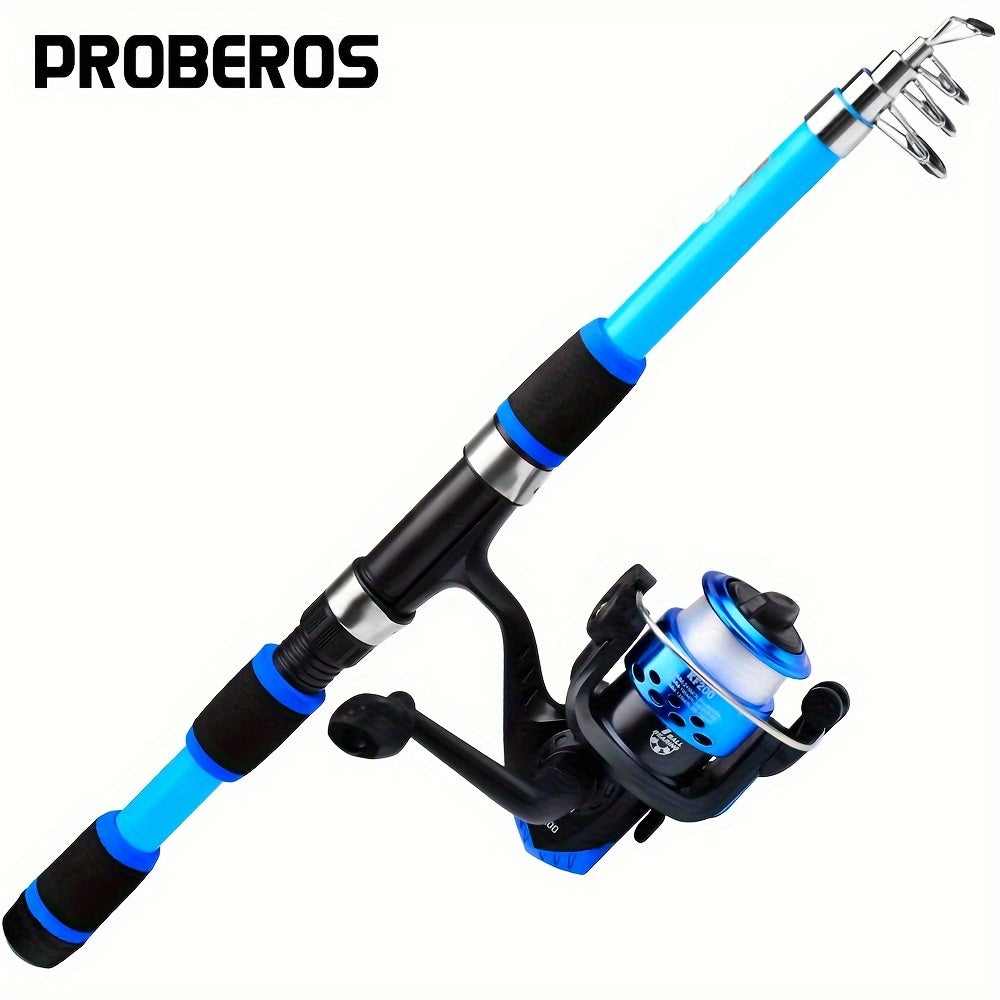 Ultra-Light Telescopic Fishing Rod 149cm 179cm Glass Fiber Portable Versatile Blue